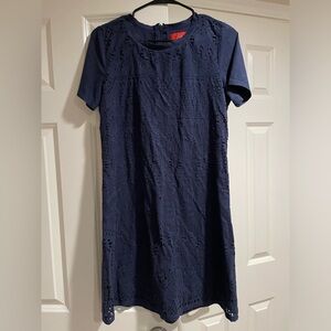 Navy Blue Cutout Dress